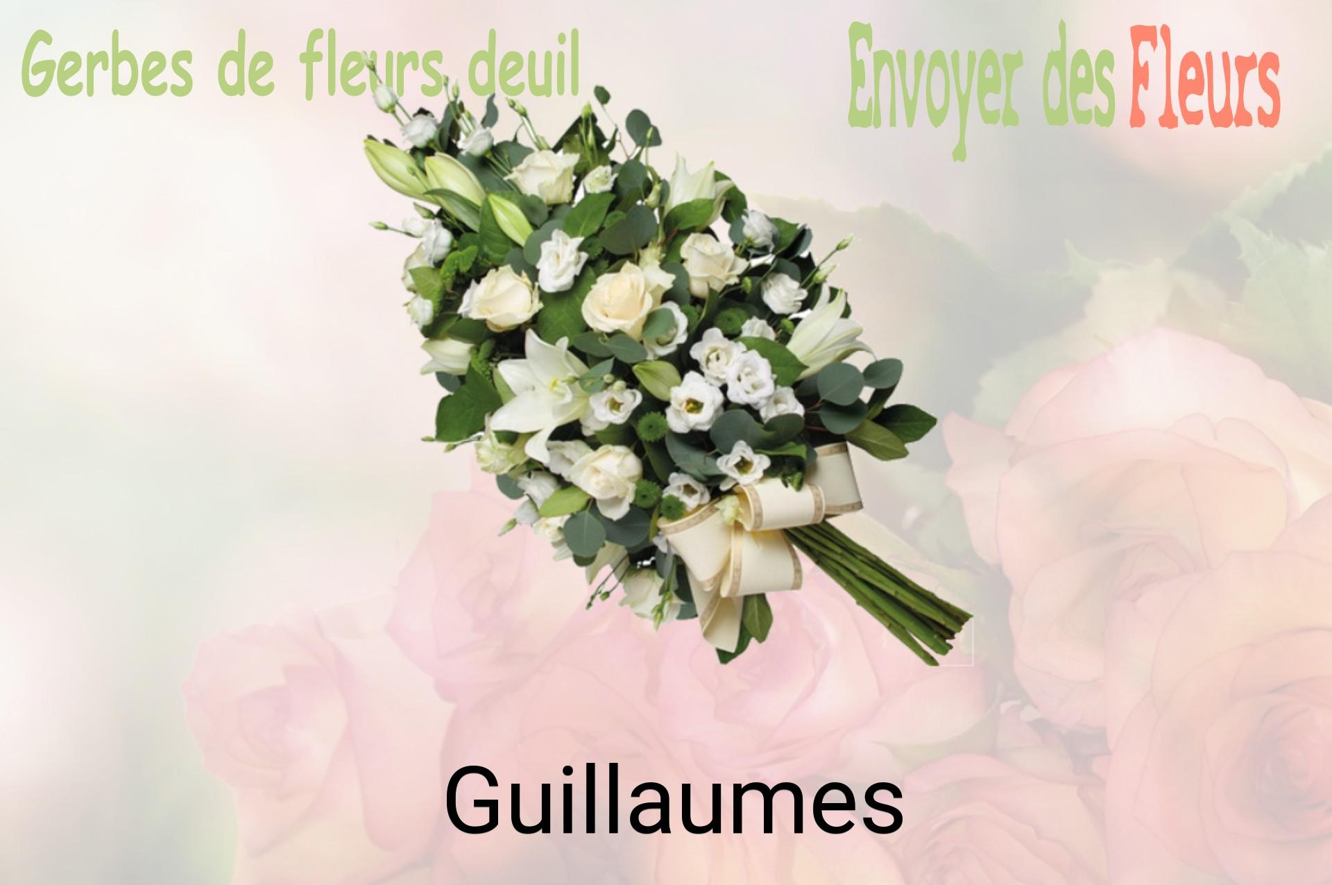 Gerbe de fleurs de deuil livrée à Guillaumes